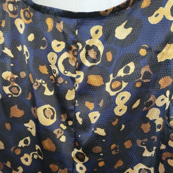 Apt. 9 Dressy Tank Top Sleeveless Metallic XL print fancy Summer Scoop Neck EUC - Picture 6 of 10